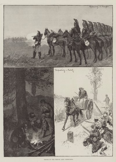Tropas del Ejército Francés ejercitándose de Richard Caton Woodville junior